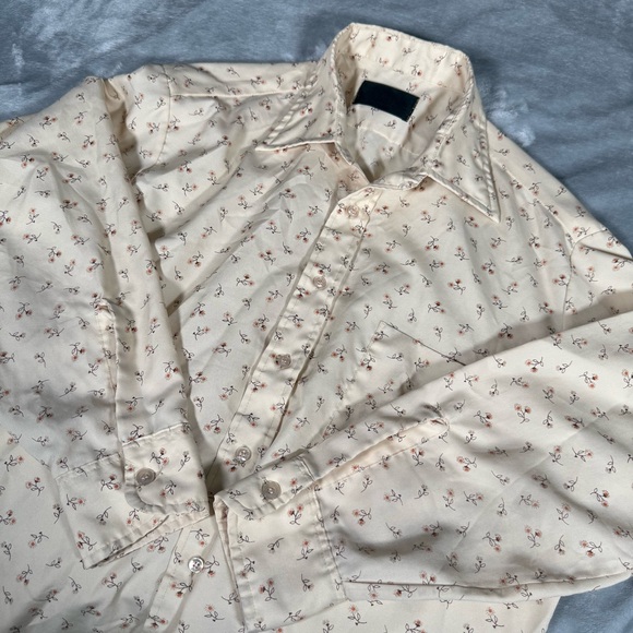 Vintage Other - Vintage Sears Floral Button Shirt Mens L (Estimated) Loose Fit Disco 70s